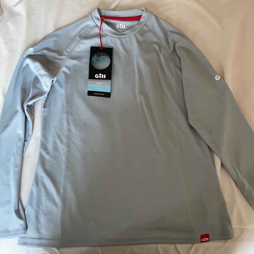 Gill Marine fitted athletic top- size US 6
